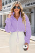 'Amity' Zip Up Cropped Jacket - Celes Fashion